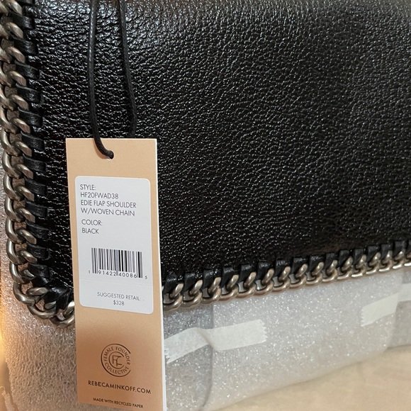Rebecca Minkoff Bags Nwt Edie Flap Shoulder Bag With Woven Chain